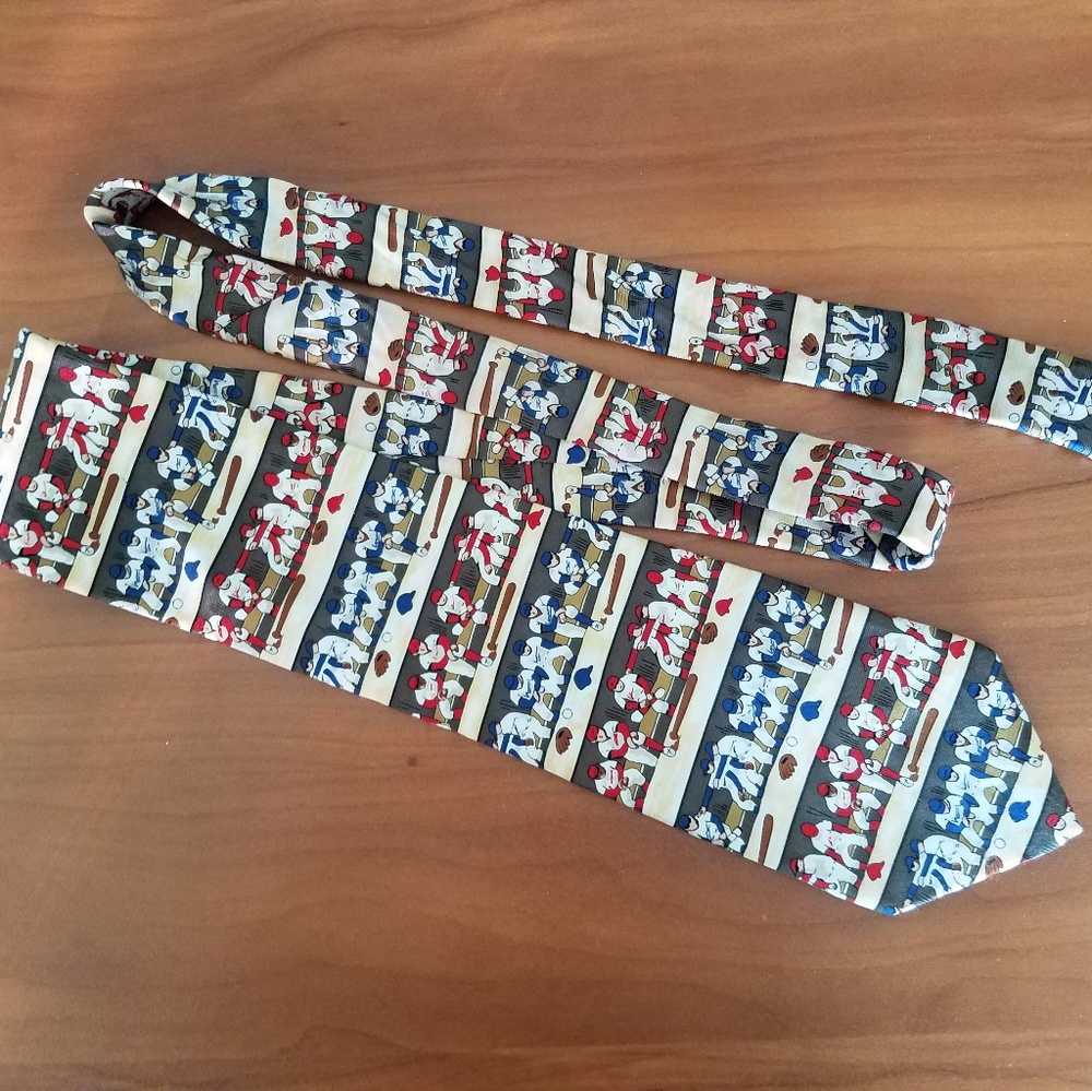 Alynn Neckwear "7th Inning Stretch" Baseball Tie